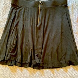 Soft cotton mid length skirt